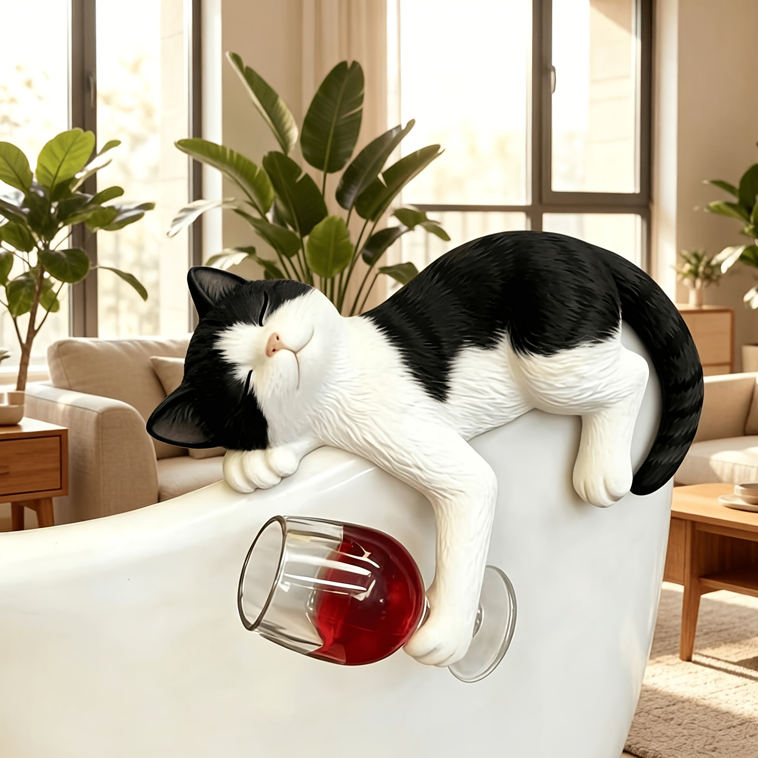 Funny Drunk Tired Tuxedo Cat F - đánh giá và giá Pothos