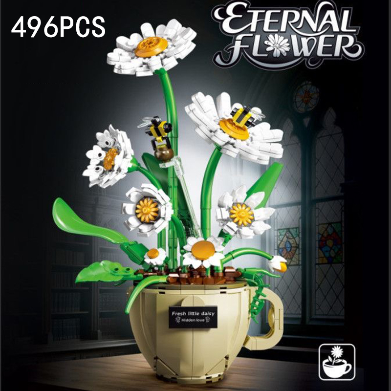 MOC Coffee Cup Flower Building - đánh giá và giá Terracotta Pot