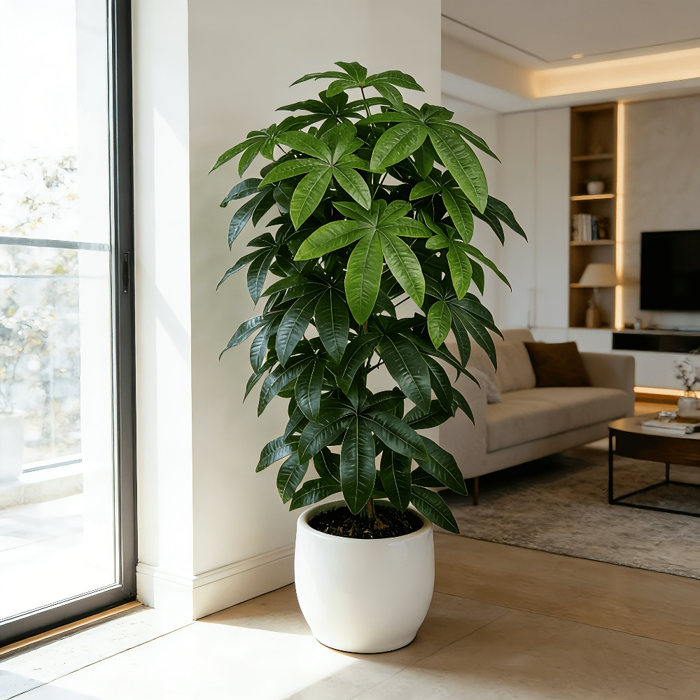 An Artificial Money Tree Pachi - đánh giá và giá Snake Plant